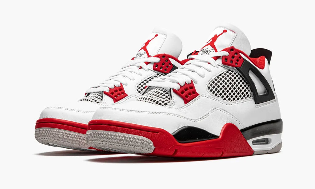 Air Jordan 4 White Red retro fire - Hình 4