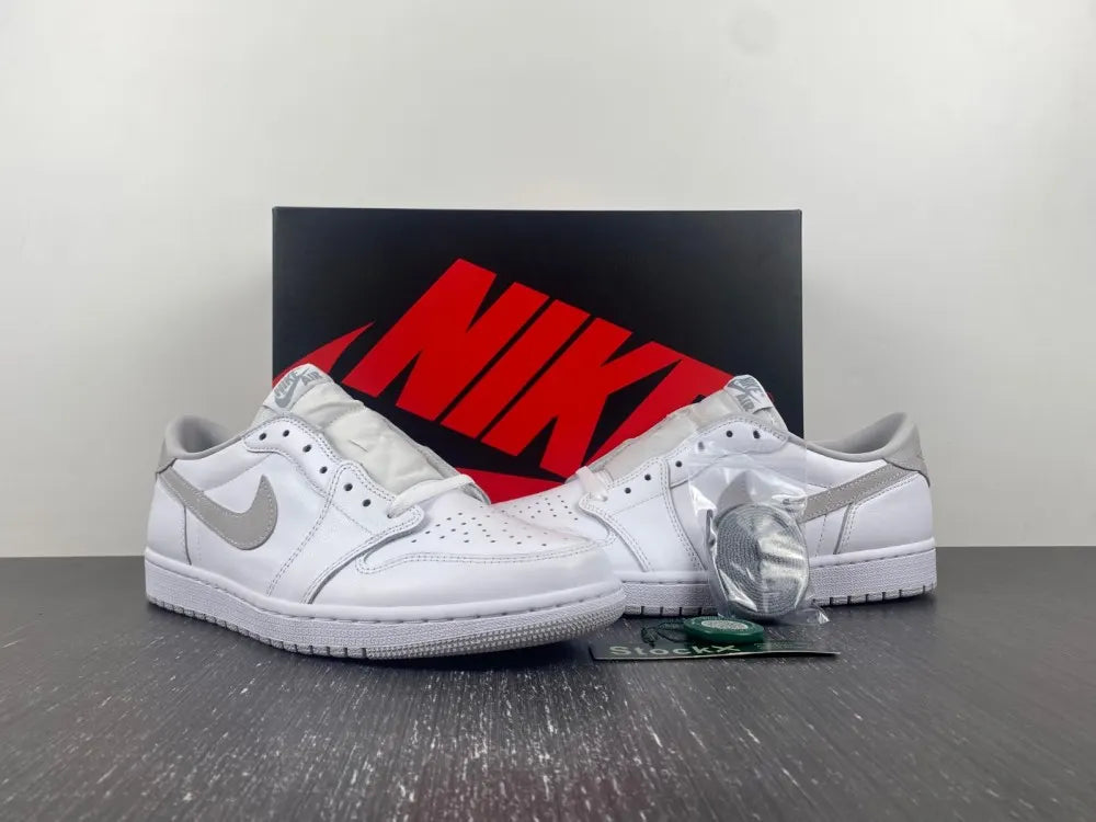 Air Jordan 1 Low White Wolf Grey - Hình 10
