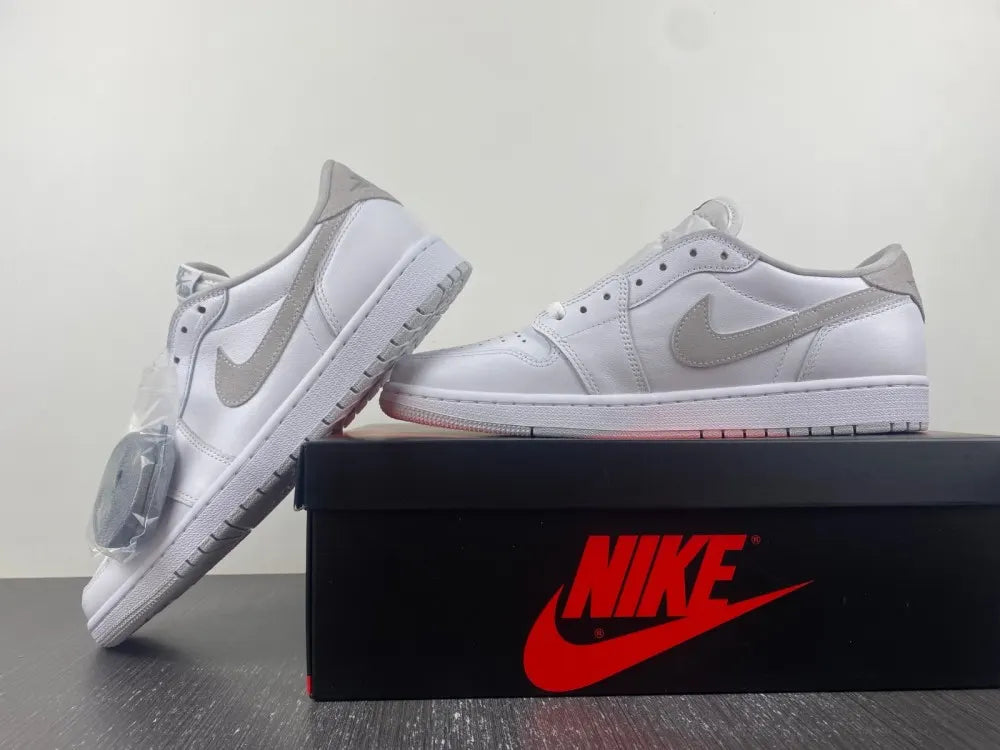 Air Jordan 1 Low White Wolf Grey - Hình 9