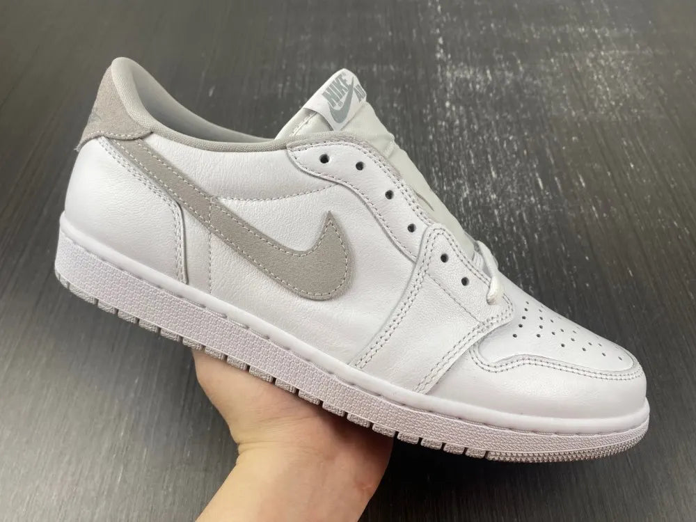 Air Jordan 1 Low White Wolf Grey - Hình 4
