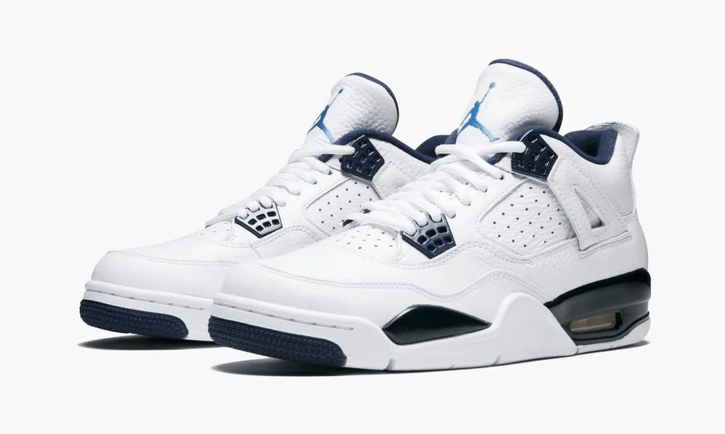 nike Air Jordan 4 Retro White Midnight Navy - Hình 3