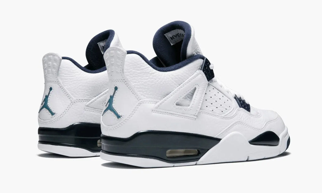 nike Air Jordan 4 Retro White Midnight Navy - Hình 4