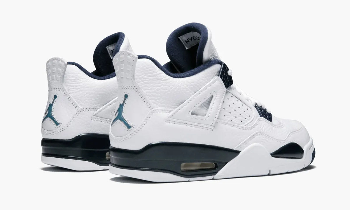 nike Air Jordan 4 Retro White Midnight Navy - Hình 4