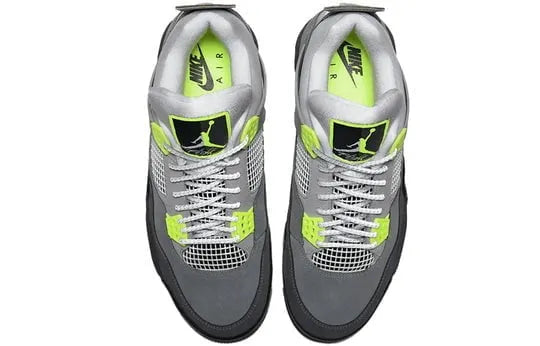 limited Air Jordan 4 Retro Grey Neon - Hình 5