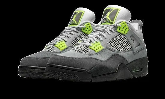 limited Air Jordan 4 Retro Grey Neon
