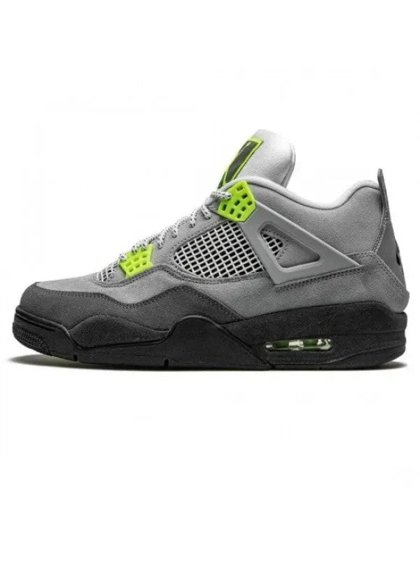 limited Air Jordan 4 Retro Grey Neon - Hình 2