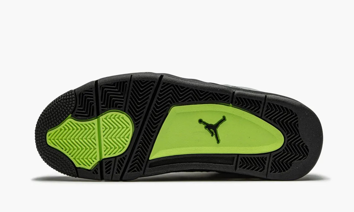 iconic Air Jordan 4 Retro Grey Neon - Hình 6