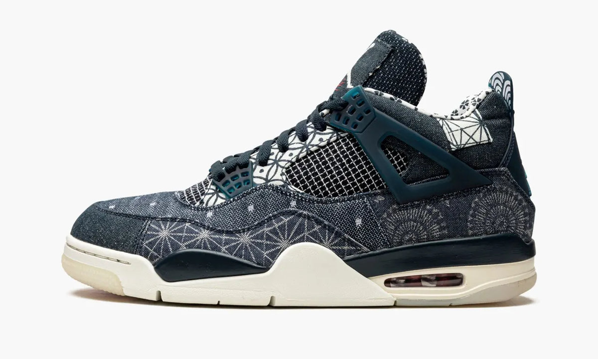 denim Jordan 4 Retro Sashiko - Hình 2