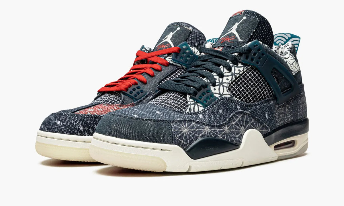 denim Jordan 4 Retro Sashiko - Hình 3