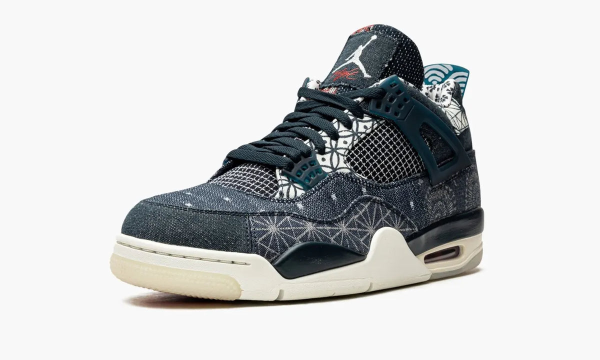 denim Jordan 4 Retro Sashiko - Hình 5