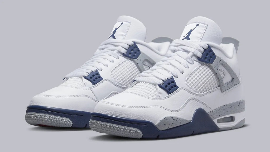 retro Air Jordan 4 Navy - Hình 3