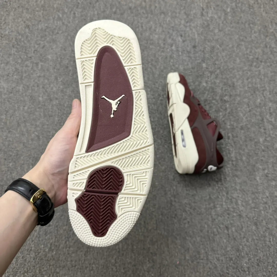 Air Jordan Maroon Suede - Hình 4