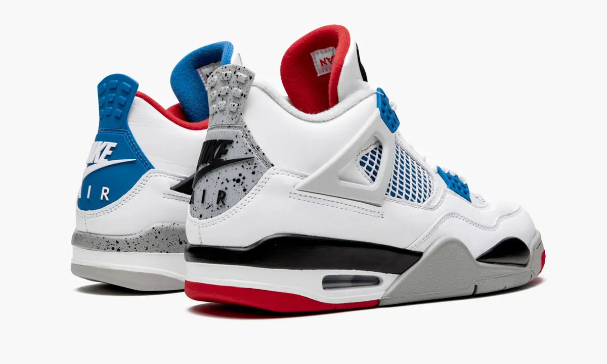 Jordan 4 Retro White Red Blue - Hình 4