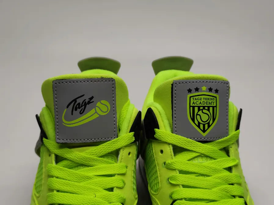 Tagz Academy Air Jordan 4 Neon Green - Hình 5