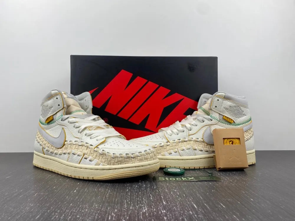 woven Air Jordan 1 Union LA - Hình 5