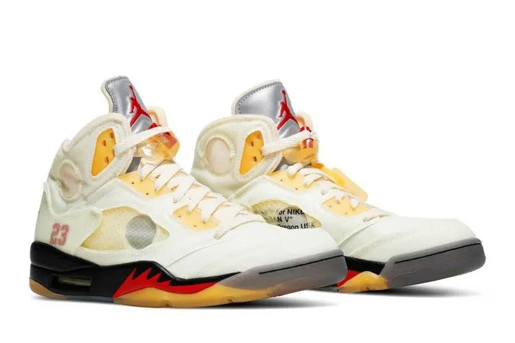 Off-White Jordan 5 Sail - Hình 4