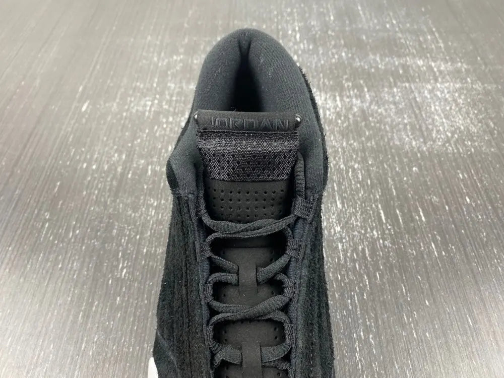 suede Air Jordan 14 Retro Black/White - Hình 7