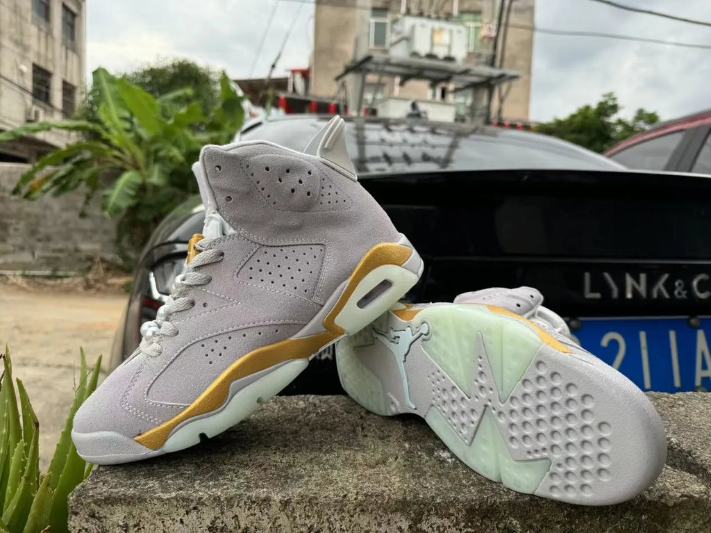 Air Jordan 6 Retro Grey Gold