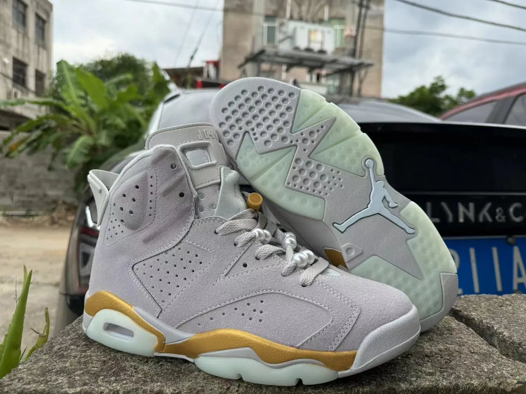 Air Jordan 6 Retro Grey Gold - Hình 3