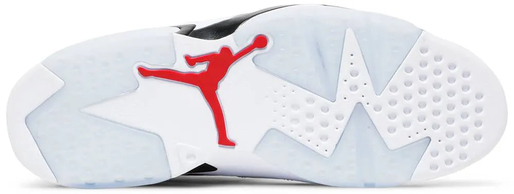 white Air Jordan 6 Carmine - Hình 4