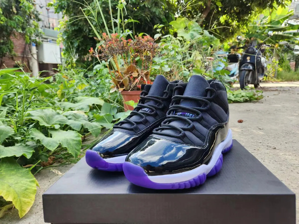 iconic Air Jordan 11 Retro Black Purple - Hình 3