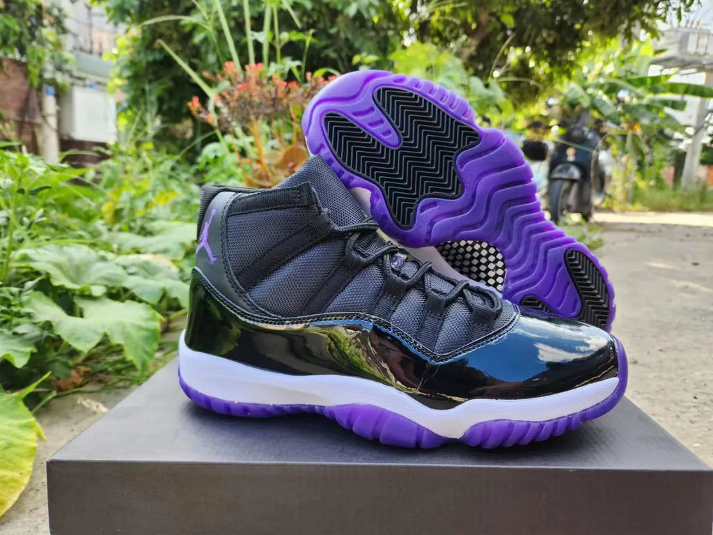 iconic Air Jordan 11 Retro Black Purple