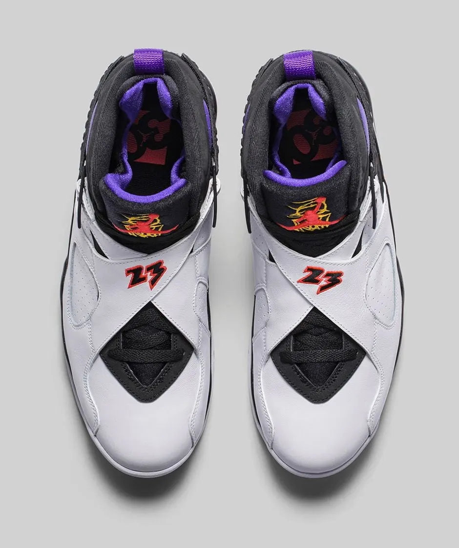 white Air Jordan 8 Lakers - Hình 5