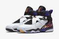 white Air Jordan 8 Lakers