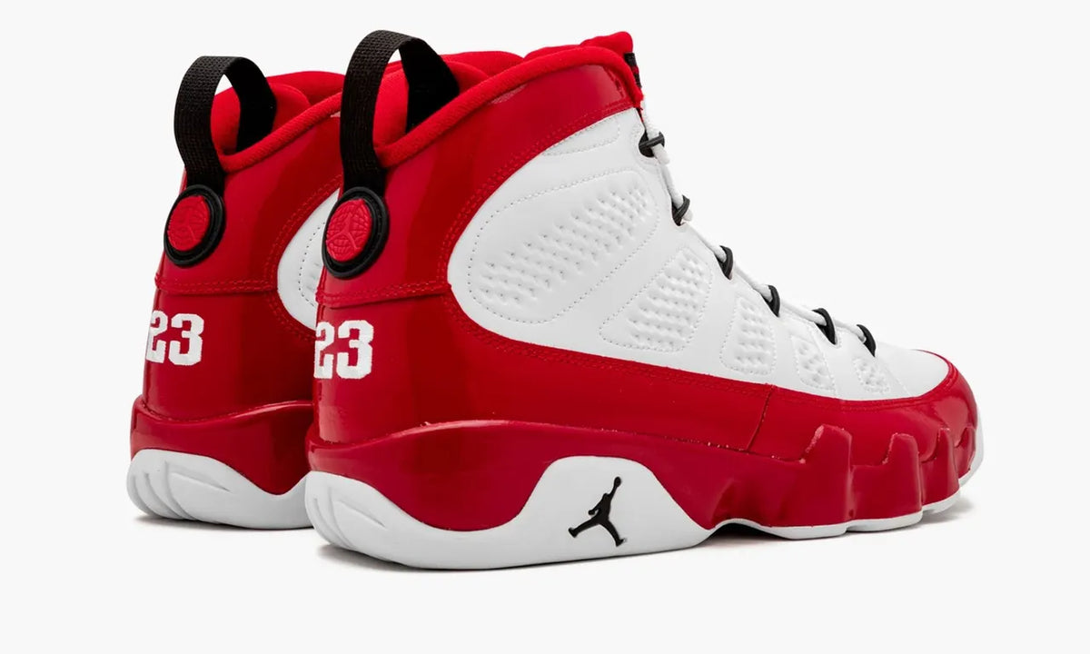 iconic Air Jordan 9 Retro White/Red - Hình 4