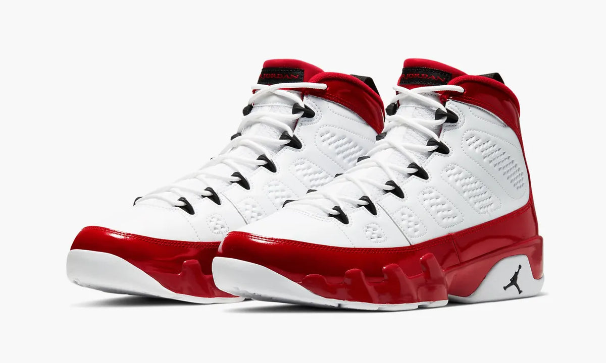iconic Air Jordan 9 Retro White/Red - Hình 3