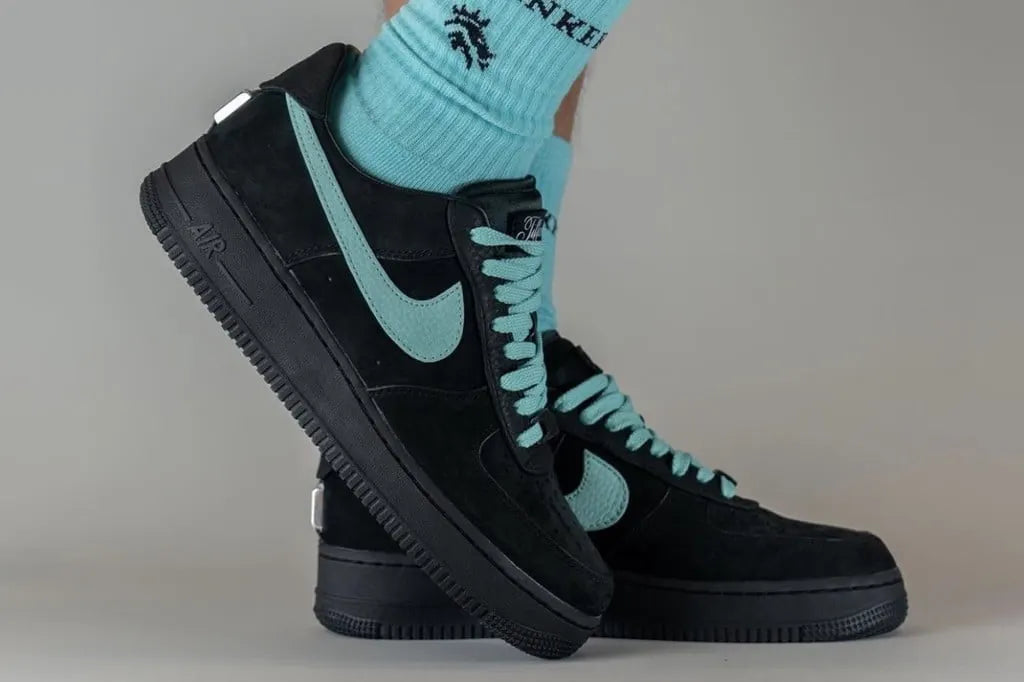 Nike Air Force 1 Black Teal - Hình 5