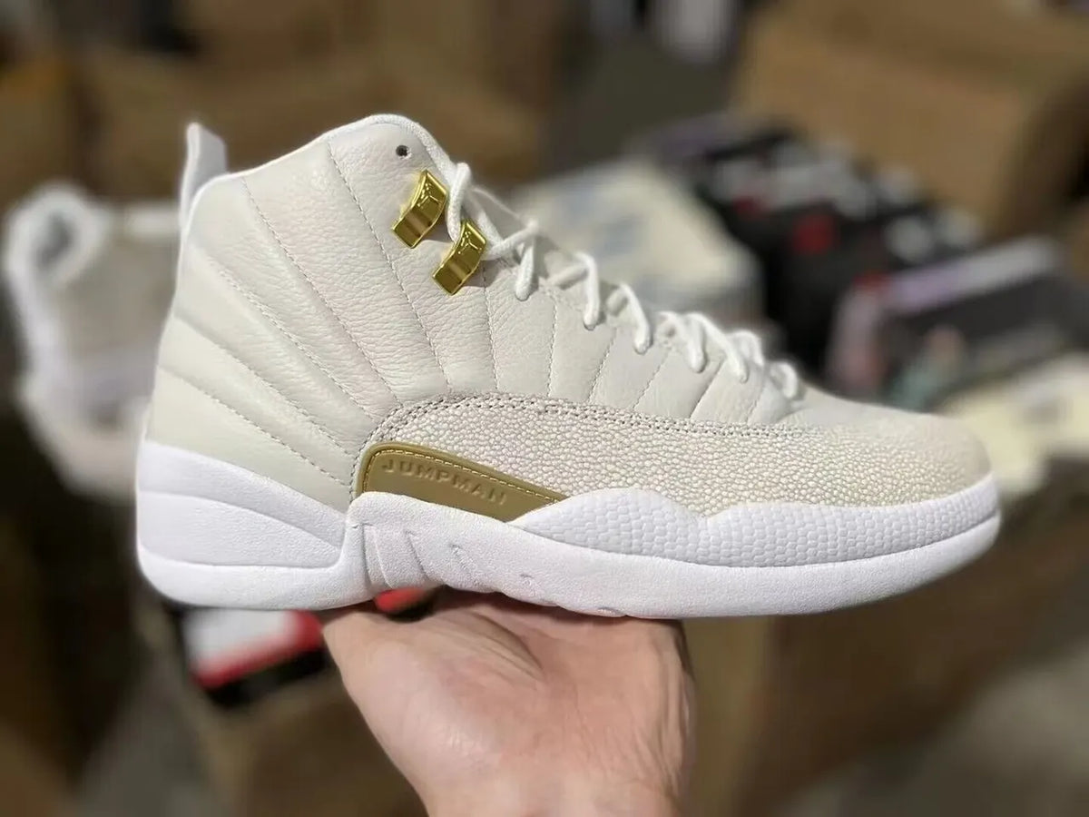 Air Jordan 12 Cream Gold - Hình 4
