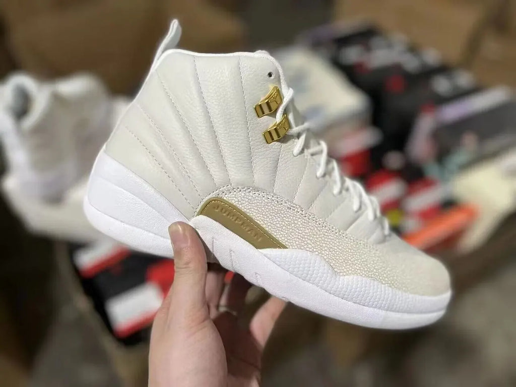 Air Jordan 12 Cream Gold - Hình 8