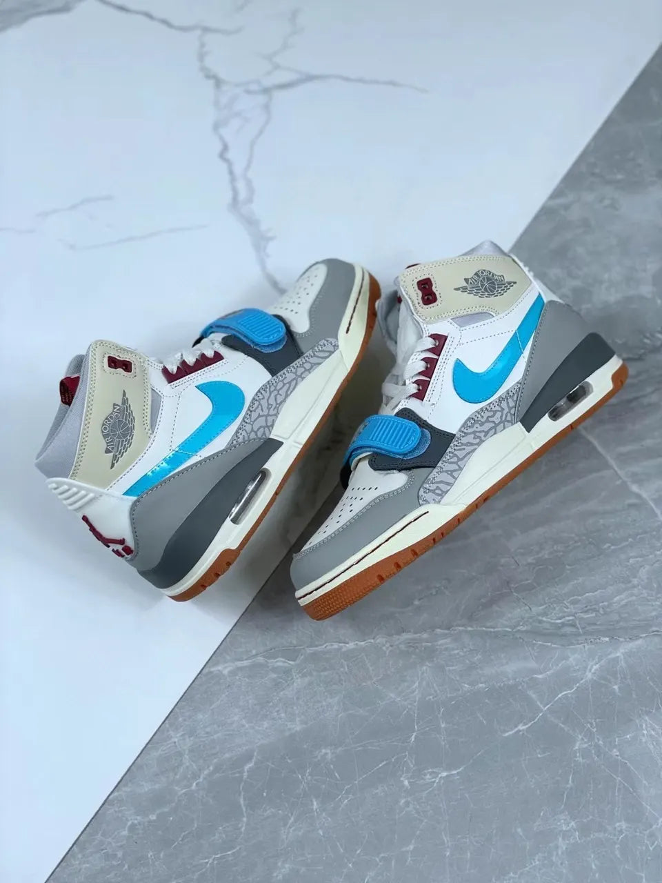 Jordan Legacy 312 White Blue - Hình 7