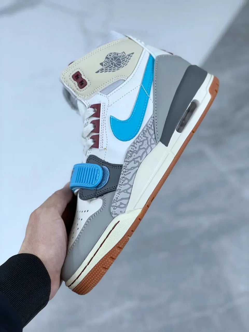Jordan Legacy 312 White Blue - Hình 8