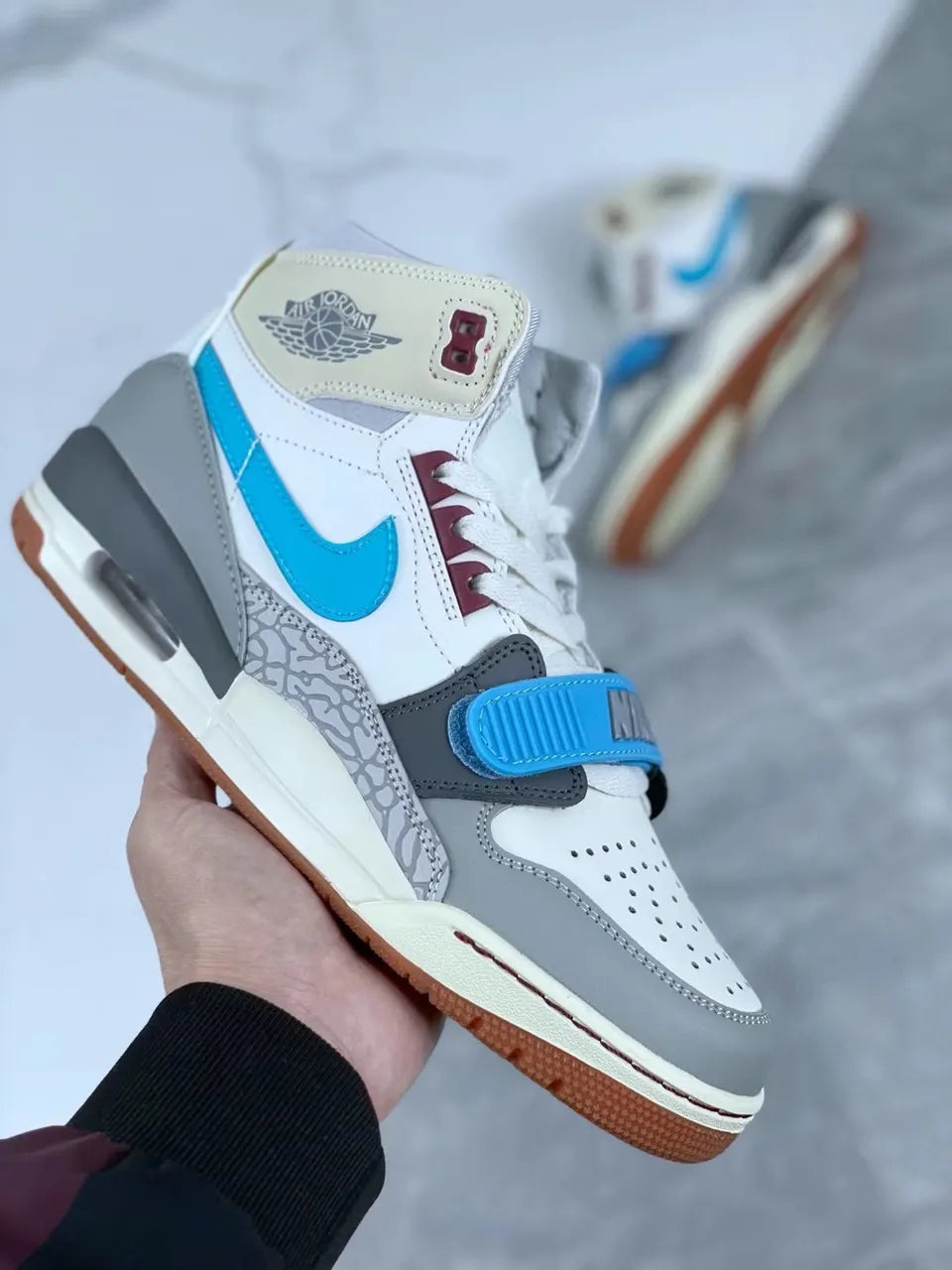 Jordan Legacy 312 White Blue - Hình 6