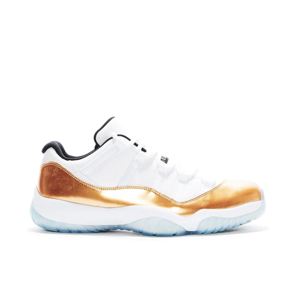 premium Air Jordan 11 Low White Gold