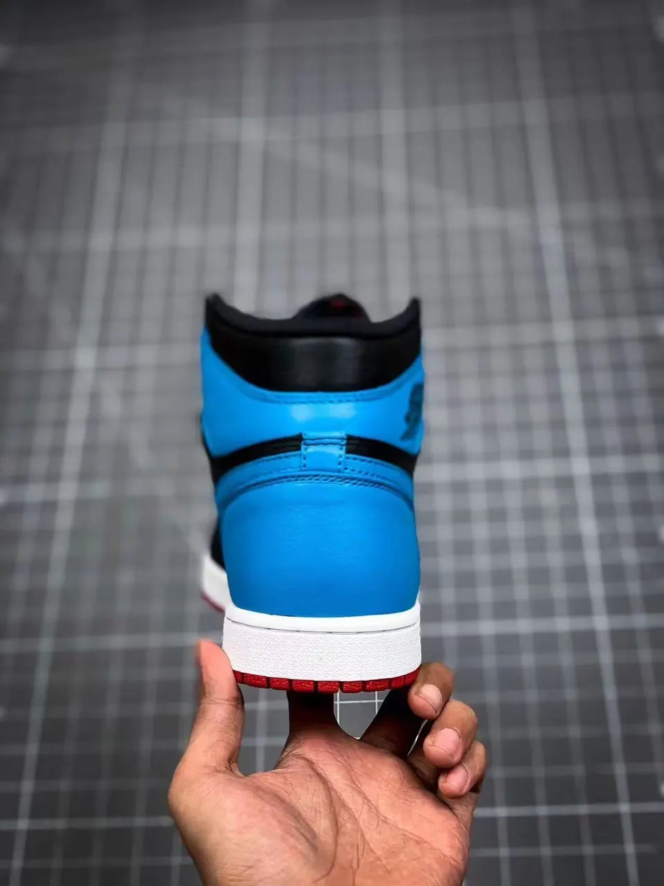Jordan 1 Black Red Blue - Hình 6