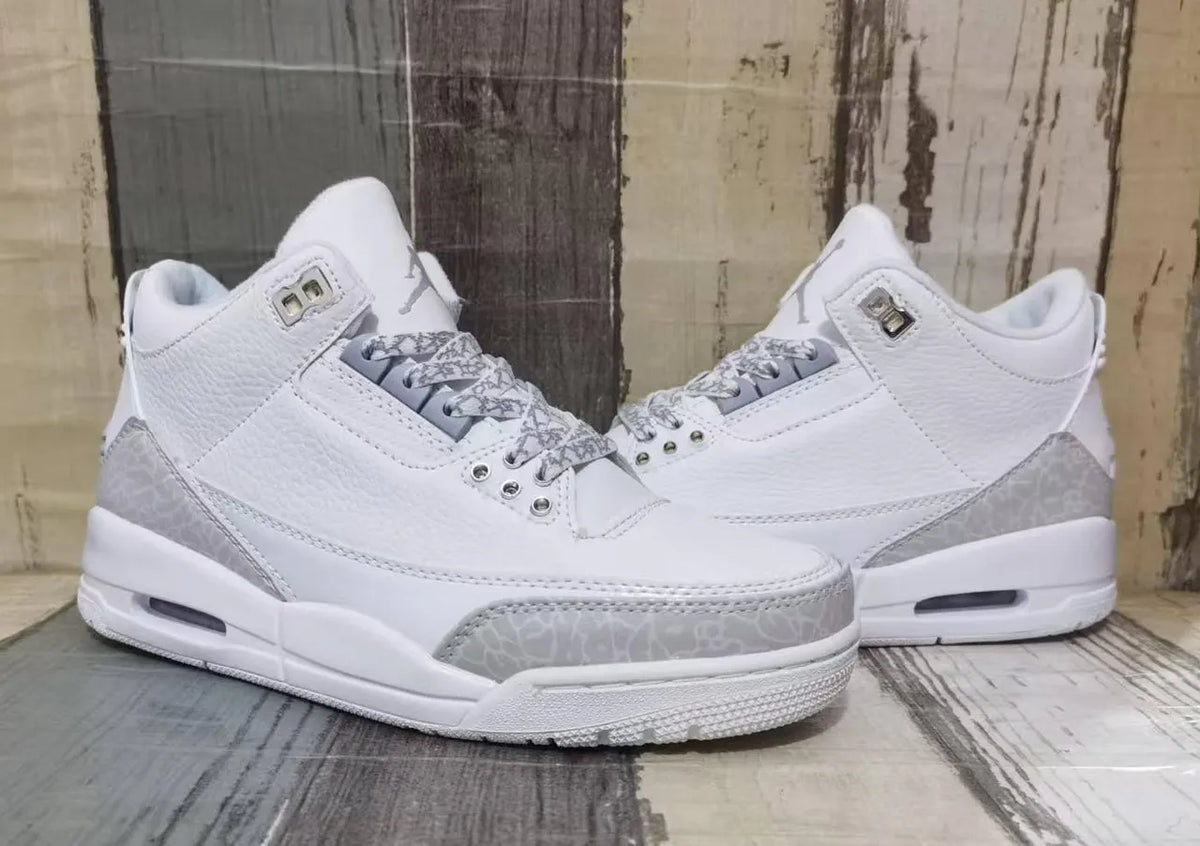 Air Jordan 3 White Chrome - Hình 4