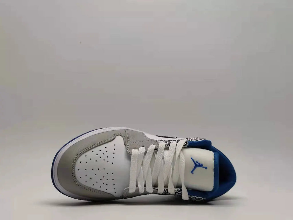 Air Jordan 1 Low White Black Royal - Hình 4