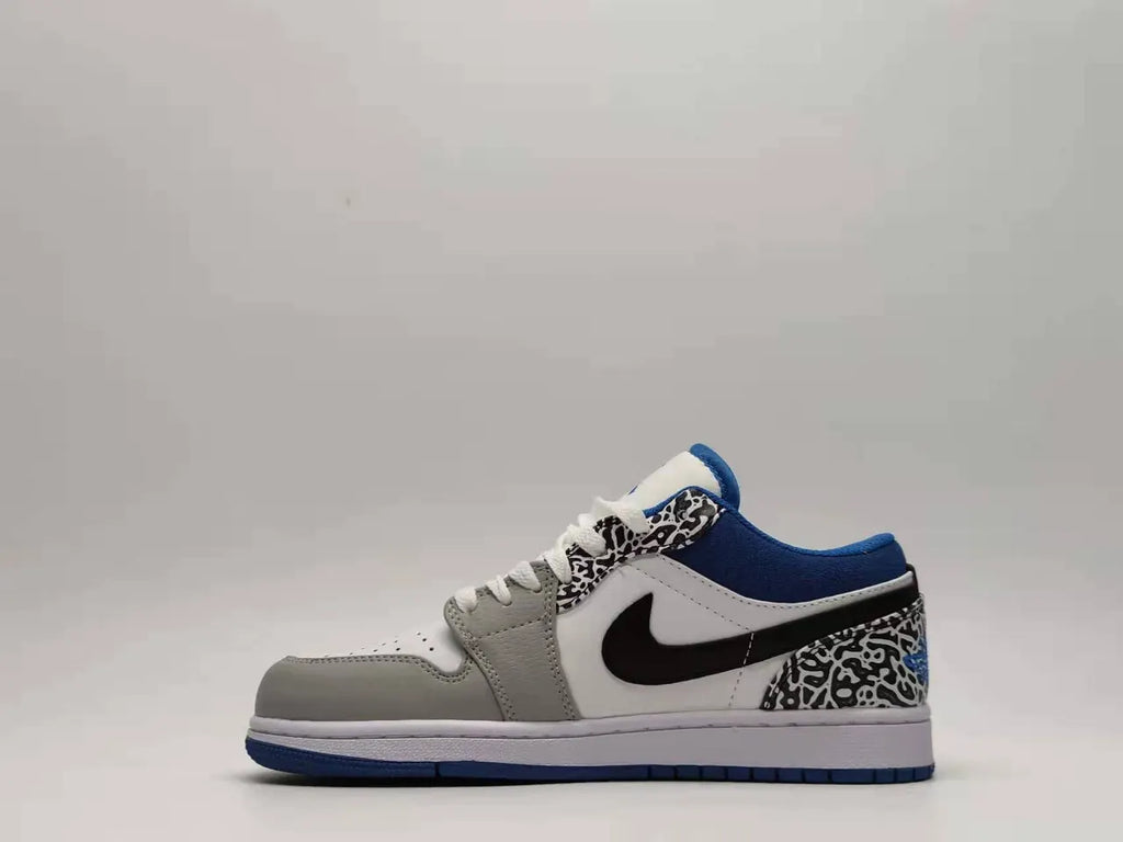 Air Jordan 1 Low White Black Royal - Hình 5
