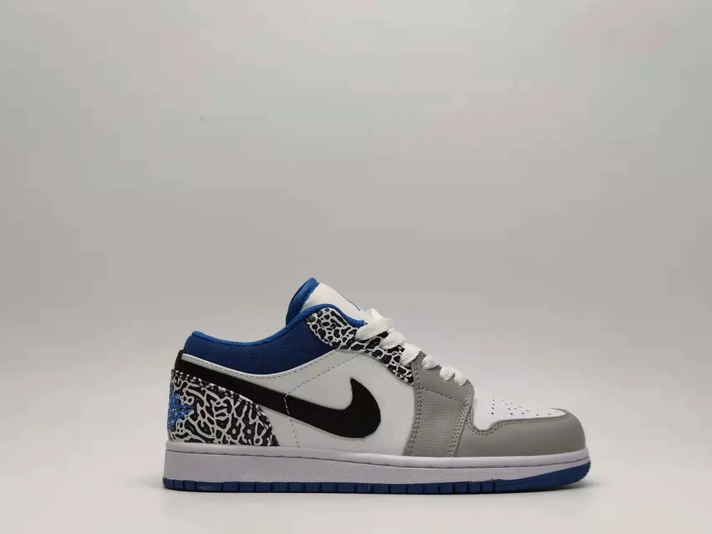 Air Jordan 1 Low White Black Royal - Hình 6