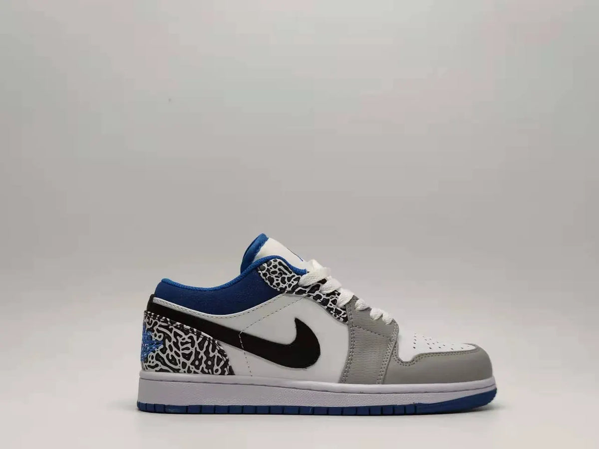Air Jordan 1 Low White Black Royal - Hình 6