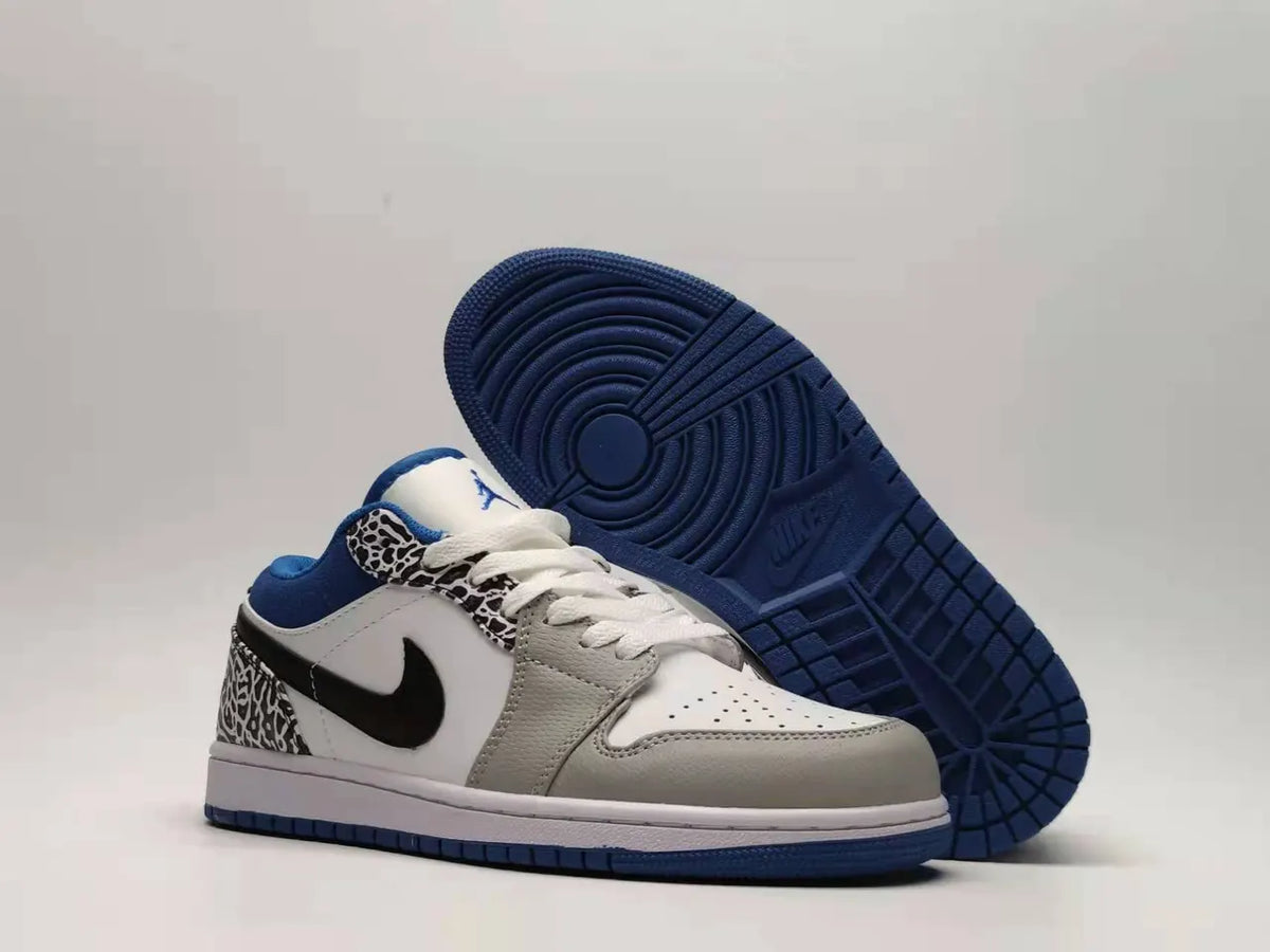 Air Jordan 1 Low White Black Royal - Hình 3