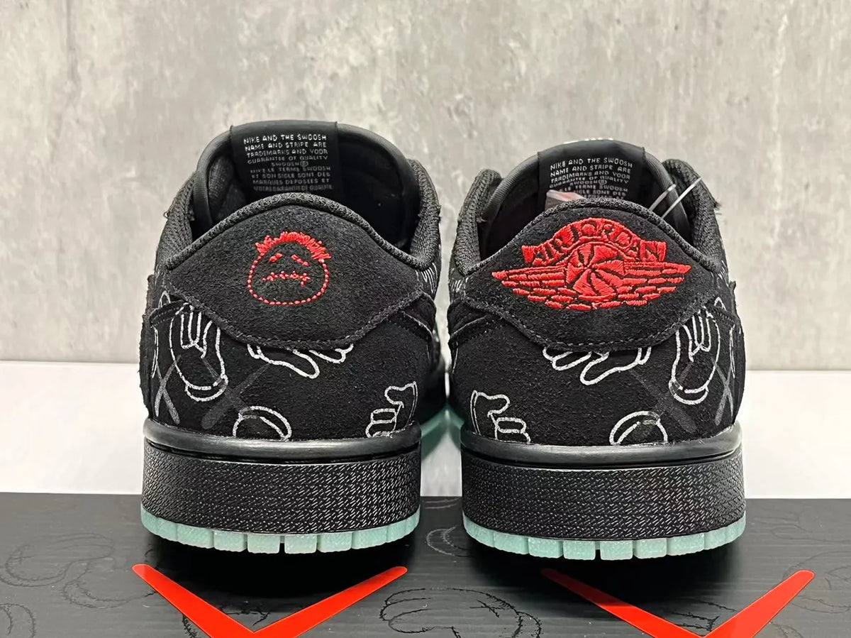 Nike Air Force 1 Kaws Black - Hình 3
