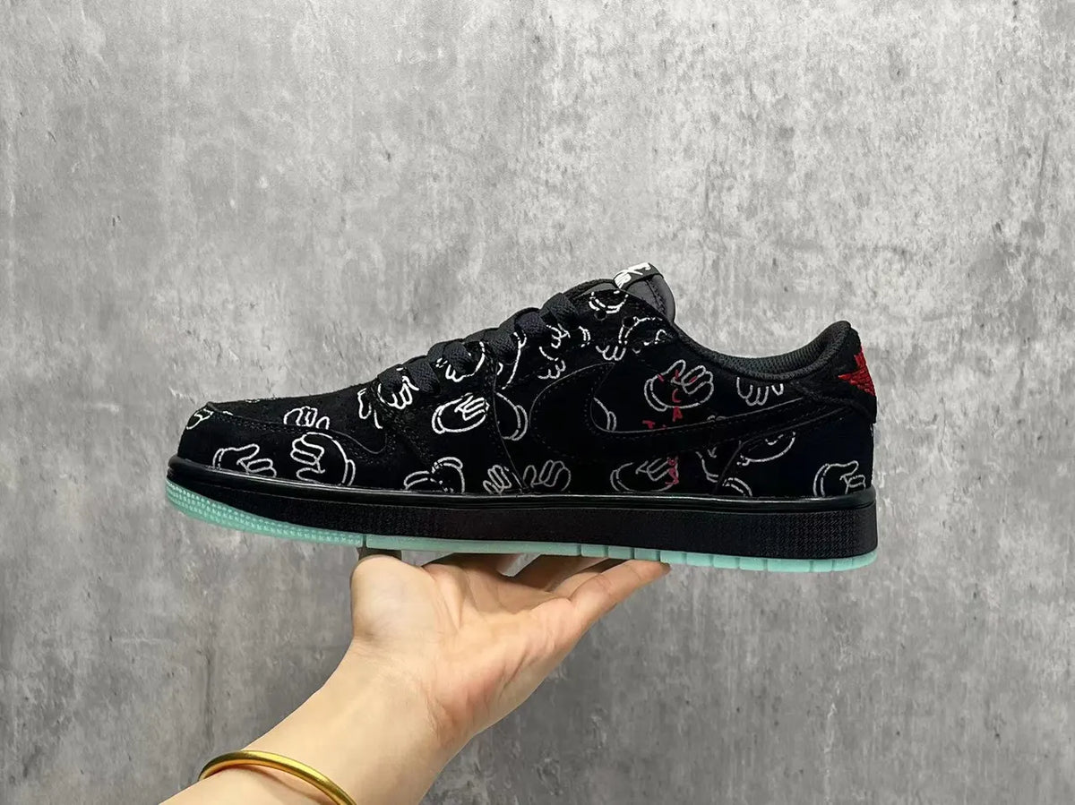 Nike Air Force 1 Kaws Black - Hình 6