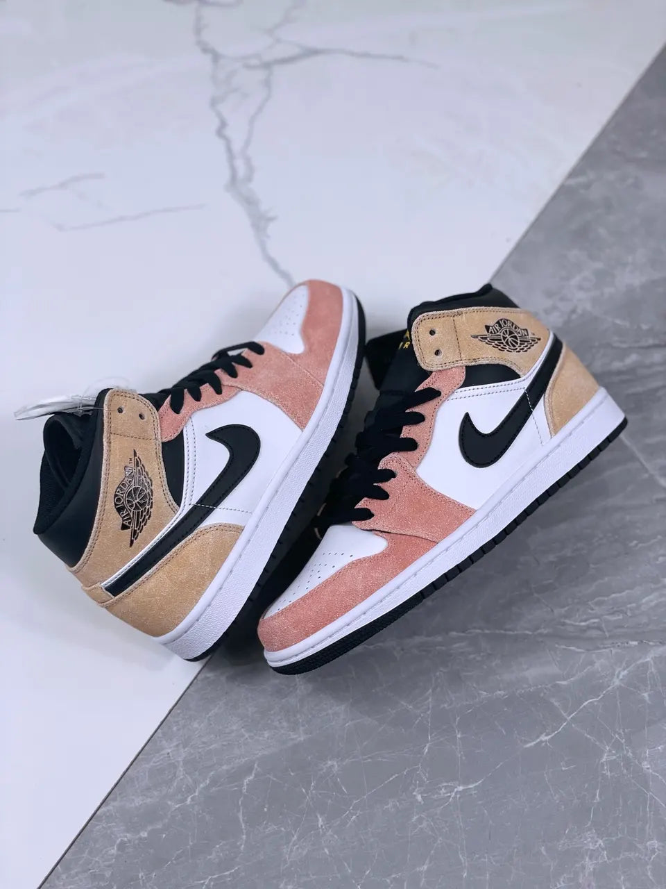 Air Jordan 1 Mid Peach Cream - Hình 5