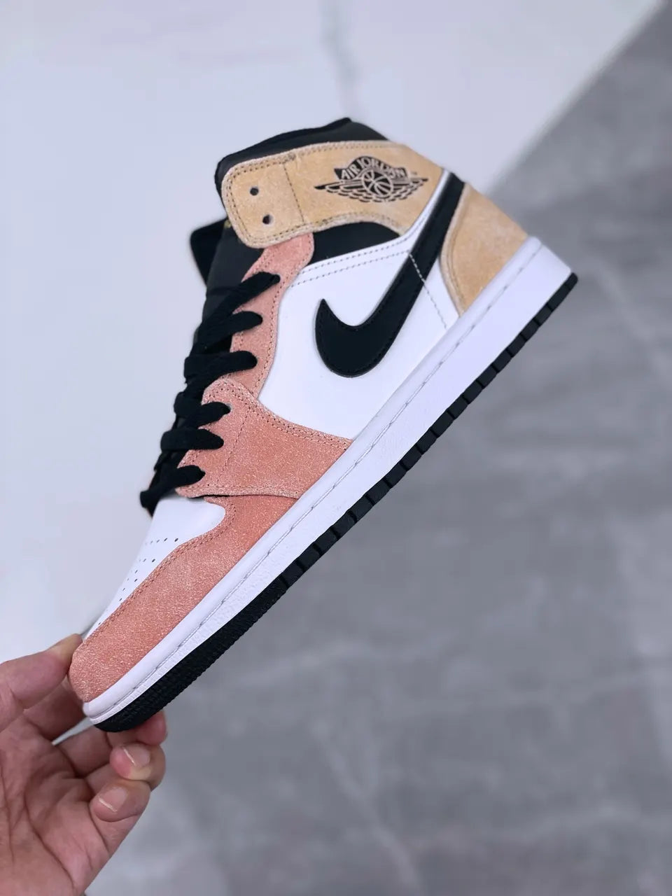 Air Jordan 1 Mid Peach Cream - Hình 6