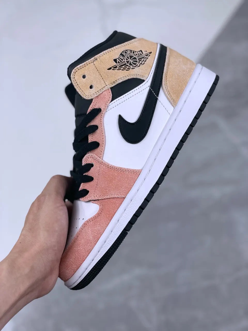 Air Jordan 1 Mid Peach Cream - Hình 9