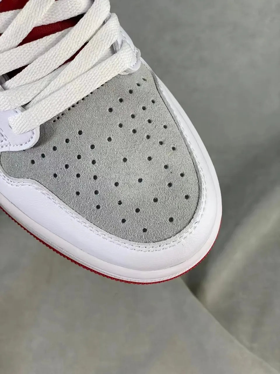 Air Jordan 1 High White Grey Red - Hình 6